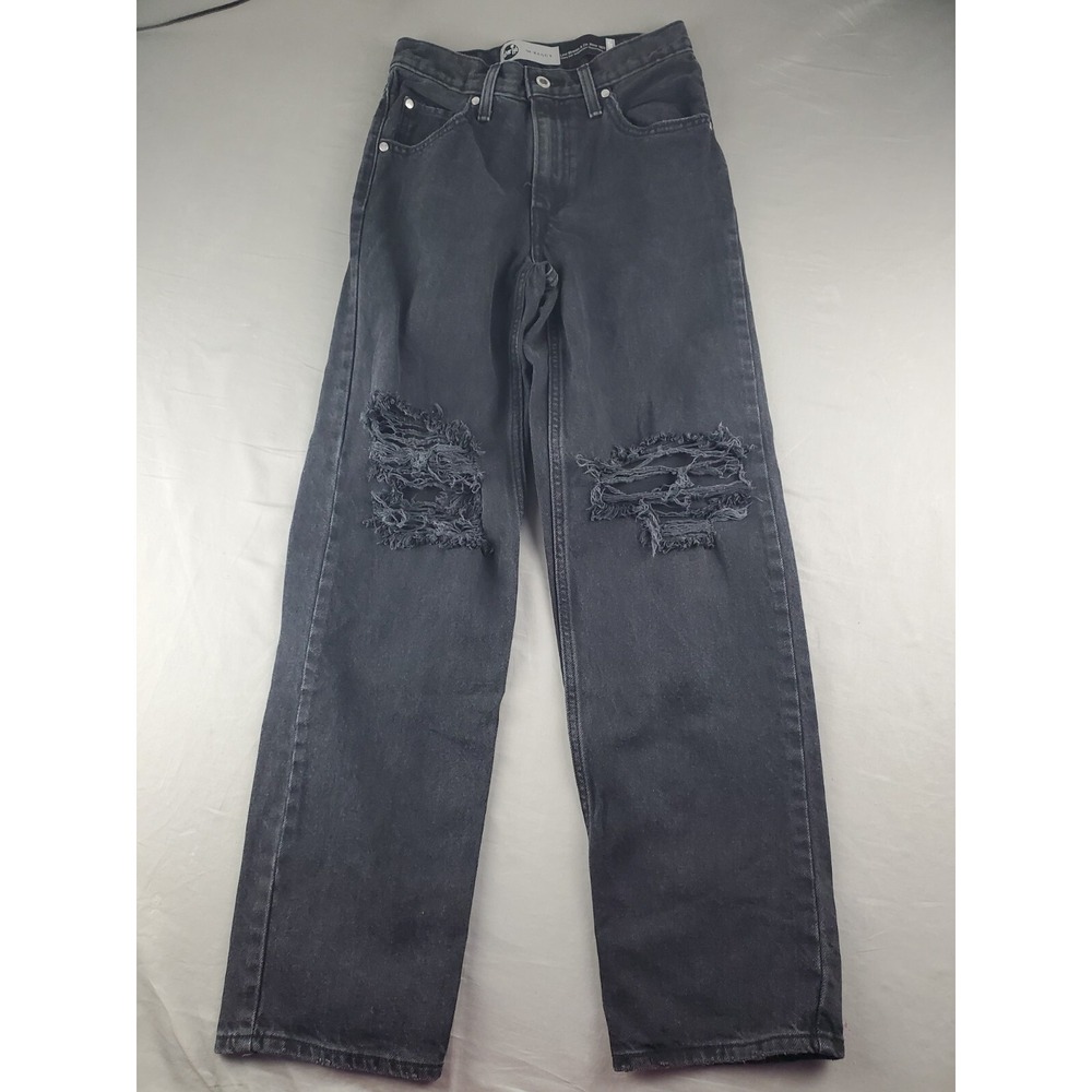 Levi's  Womens Silvertab '94 Baggy Jeans  25 Black Distressed Straight Leg